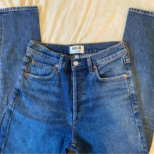 Agolde Women’s Skinny Jeans in Medium Blue Wash